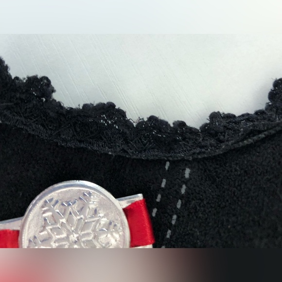 Black, faux,suede corset, Bustiers, vest, with faux white stitching detail szS-M - Picture 4 of 16